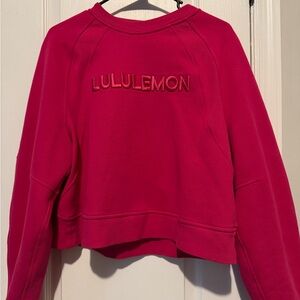 Lululemon Scuba Oversized Sweatshirt Pullover Wordmark